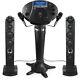 Pedestal Singing Machine Karaoke System Wireless 7LCD Color Monitor 2 Speaker