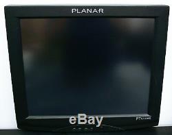 Planar 17 PT1710MX-BK Touchscreen LCD Monitor Built-in Speakers NO STAND good