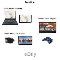 Portable 13.3 IPS LCD Gaming Monitor with HD USB Ports Foot Stand USB Powered