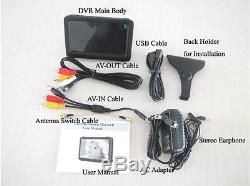 Portable 5 inch LCD monitor 5.8Ghz mini wireless DVR recorder with stand holder
