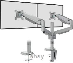 Premium Dual LCD Monitor Desk Mount Fully Adjustable Gas Spring Stand for Displa