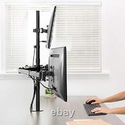 Quad 13 to 24 inch LCD Monitor Clamp-on Desk Mount, 3 Plus 1 Articulating Dis