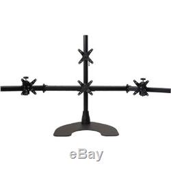 Quad 1x3 LCD Monitor Desk Stand with a 28 Pole