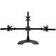Quad 1x3 LCD Monitor Desk Stand with a 28-inch Pole