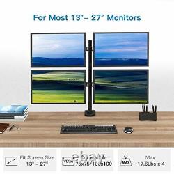 Quad Computer Monitor Mount Heavy Duty LCD Computer 4 Monitor Stand with