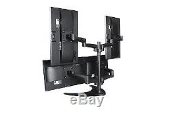 Quad LED/LCD Gas Spring Monitor Desk Mount/Stand ZILLA GT6-4XA580