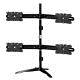 Quad Monitor Stand mount supports up to 4 LED or LCD Monitors. Supports 24, 25