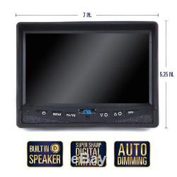 Rear View Safety Backup Video Camera with 7 Digital TFT LCD Color Monitor Stand