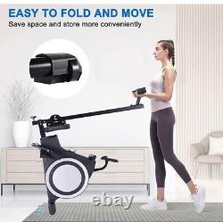 Rowing Machine, LCD Monitor And Tablet Stand, Foldable Extendable
