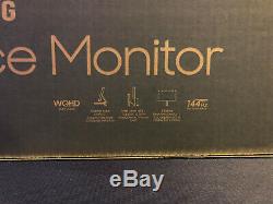 Samsung 27 LCD WQHD 144Hz 1440p Space Monitor with Desk Clamp Stand Black