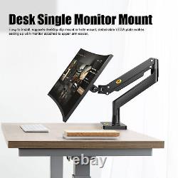 Single Arm Desk Mount LCD LED Computer Monitor Bracket Stand 13-27 Screen TV