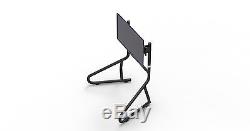 Single Monitor Floor Mounting Gaming Event Stand Holds 35-45 LED LCD TV Moni