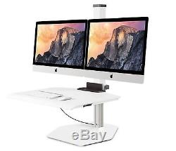 Stand Sit Desk Riser for Mac iChurchill 2 Monitor Instant Sit Stand Desks