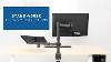 Stand V002c Single Monitor And Laptop Desk Mount Assembly By Vivo