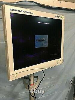 Stryker Vision Elect, LCD Flat Panel Monitor 21 240-030-930 on Rolling Stand