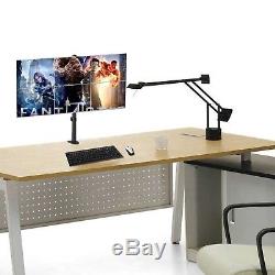 Suptek Hex Arm LCD LED Monitor Stand Desk Mount Bracket Heavy Duty & Fully Ad