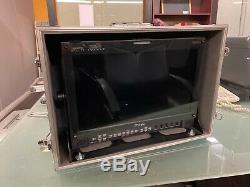 TV Logic LVM-172W 17 inch LCD Production Monitor with stand, custom case & hood