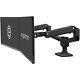 Table Stand Double Screen Monitor LCD A Clamp On Desk Foldable