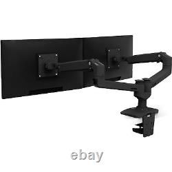 Table Stand Double Screen Monitor LCD A Clamp On Desk Foldable