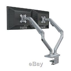 ThingyClub Dual Gas Spring Desk Mount LCD Monitor Arm Stand VESA bracket monitor