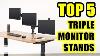 Top 5 Best Triple Monitor Stand Mount On Amazon 2021 Triple Monitor Desk Mount
