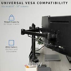 Triple 23 to 32 inch LED LCD Computer Monitor Desk Mount VESA Stand, Heavy