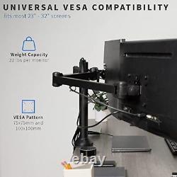 Triple 23 to 32 inch LED LCD Computer Monitor Desk Mount VESA Stand Heavy Dut