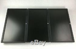 Triple 3x HP EliteDisplays E221 21 LED Backlit LCD Monitors No Stands Grade B