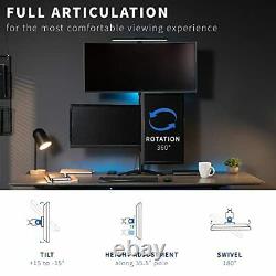 Triple LCD LED Computer Monitor Desk Stand, Free Standing Heavy Duty Fully