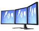Triple LCD LED Monitor Stand With 3 Monitors and Free Cables