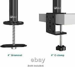 Triple LCD Monitor Desk Mount Stand Tilt Swivel Arms 66lb Support 3 Screens 27
