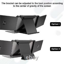 Triple Laptop Screen Extender Dual Portable Monitor Folding Display 1080P +Stand