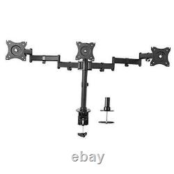 Triple Monitor Adjustable Heavy Duty Mount, Articulating Stand for 3 LCD