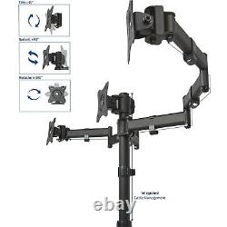 Triple Monitor Adjustable Heavy Duty Mount, Articulating Stand for 3 LCD Scree