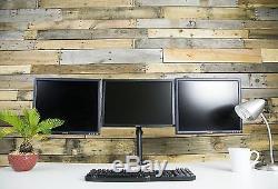 Triple Monitor Stand Desk Mount 3 LCD Desktop Screens Fully Adjustable Arms