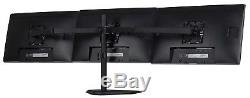Triple Monitor Stand Freestanding LCD Computer Screen Desk Mount 66 Lbs Capacity