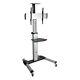 Tripp Lite Mobile TV Monitor Flat-Panel Floor Stand Cart Height-Adjustable LCD 3