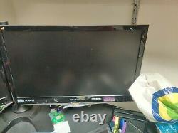 Two Dual ViewSonic 22 LED Widescreen Full HD Vx2250wm LCD Monitor with Stand