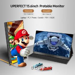 UPERFECT 15.6 Monitor Portable 4K 3840x2160 HDR IPS Ultra Slim VESA Stand LCD