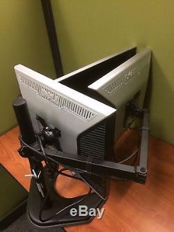 USED Triple LCD Monitor Stand/Mount Adjustable 3 Screens 13-24 withDELL LCDs
