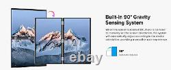 Used 18.5 Dual Portable Monitor Folding Display 1080P withIntegrated Stand &VESA