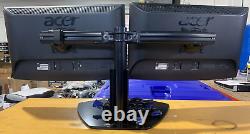 (Used) Lot of 2 Acer H233H 23 LCD Monitor HDMI DVI-D VGA + Stand (JM01)