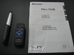 Used Sharp PN-L702B 70 Wide Touchscreen LCD Monitor with Windows 7 No Stand -CT
