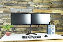 VIVO Dual LCD Monitor Free Standing Desk Mount/ Stand Heavy Duty Fully Fits 2