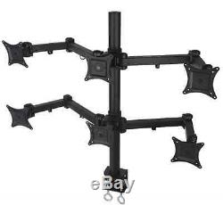 VIVO Hex LCD Monitor Desk Mount Stand Heavy Duty & Fully Adjustable 6 Screens up
