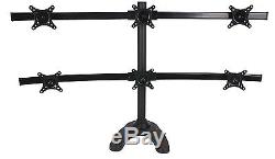 VIVO Hex LCD Monitor Stand Desk Mount Free Heavy Duty Adjustable STAND-V006F