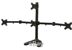 VIVO Quad LCD Monitor Desk Stand/Mount Free Standing 3 + 1 = 4 STAND-V004T
