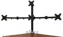 VIVO Quad LCD Monitor Desk Stand/Mount Free Standing With Optional Bolt-through