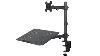 Vivo Stand V002c Laptop LCD Monitor Desk Mount Stand Black Adjustable Fits 1 Screen Up To 24