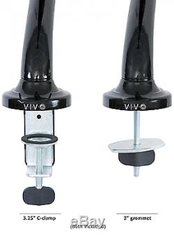 VIVO Single LCD Monitor Desktop Mount Stand / Black Deluxe with Gas Spring for 1
